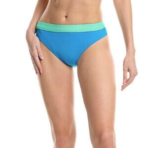 VYB | NWT Allie High Leg Bikini Bottom in Bright Neon Blue/Green Size Medium